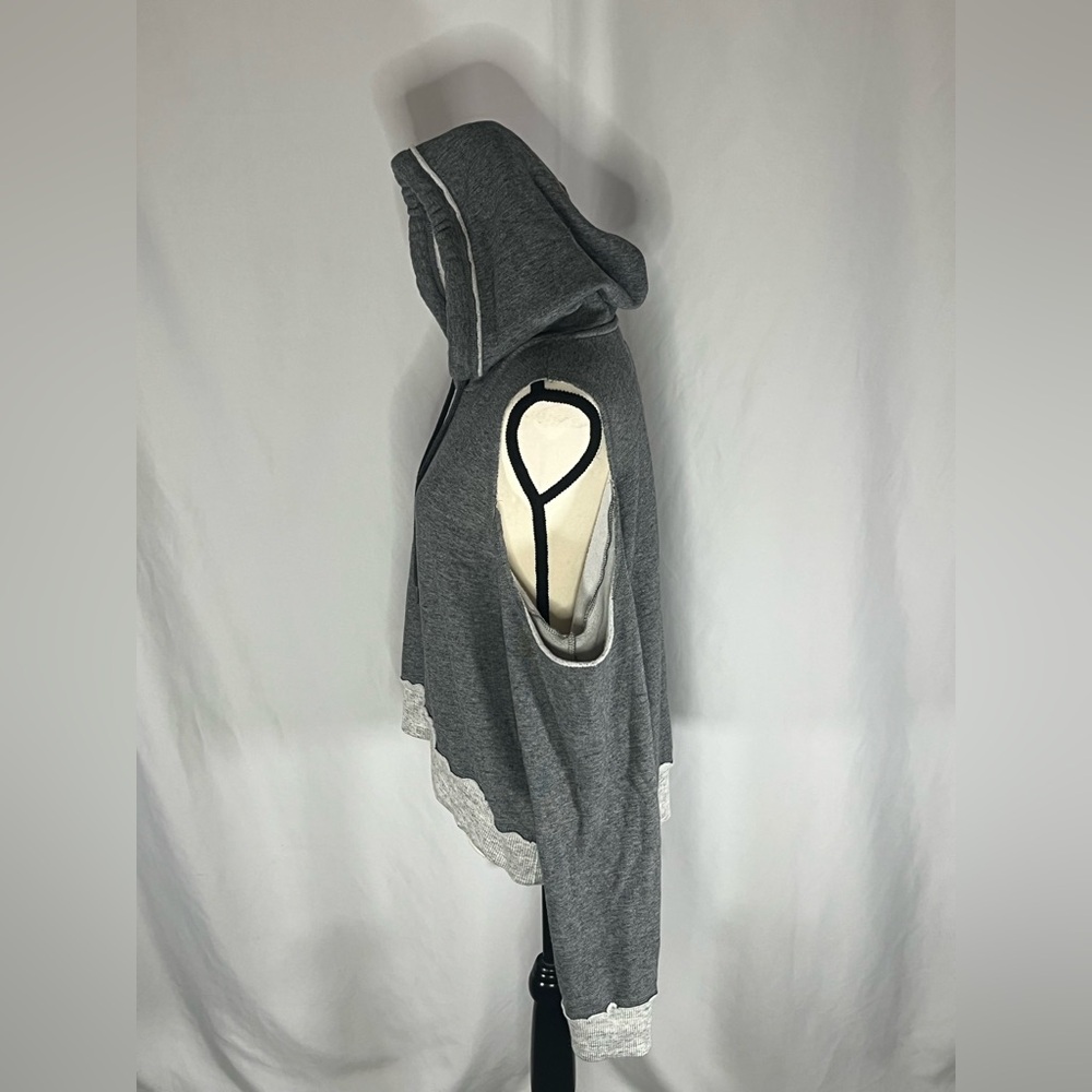 Hollister Cold Shoulder Cowl Neck w/Drawstring Women’s Hoodie - Picture 5 of 7